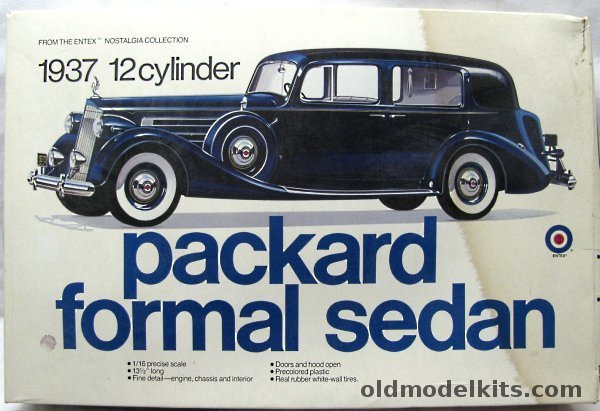 Entex 1/16 1937 Packard Formal Sedan 12 Cylinder, 9002 plastic model kit